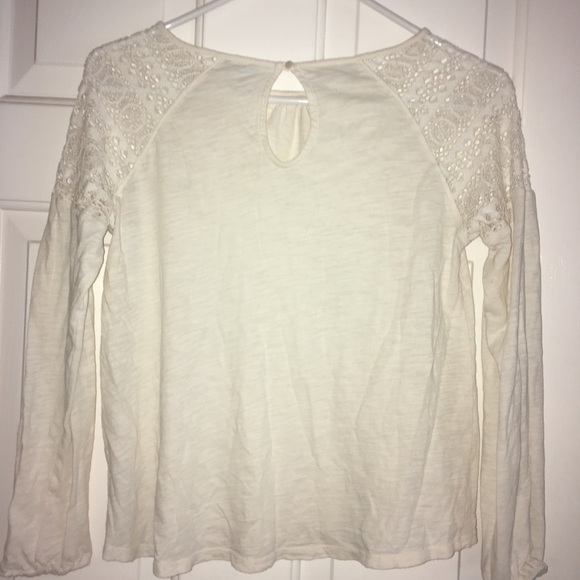 Girls white Long sleeve top - Picture 4 of 7